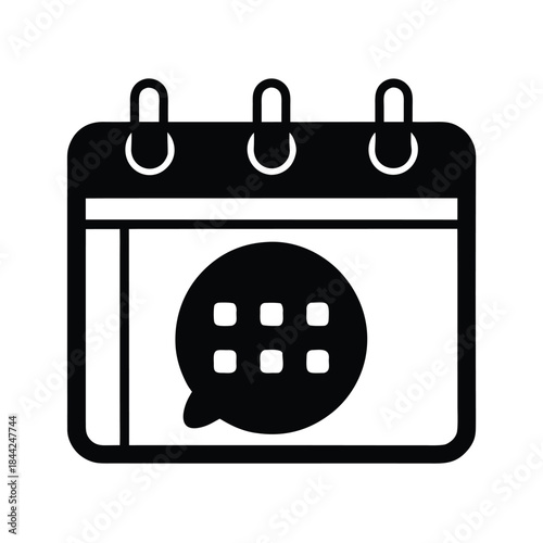 Online Meetup Calendar Icon
