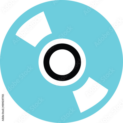 Aqua cd or dvd icon graphic