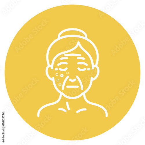 Aging Spots icon vector image. Can be used for Dermatology.