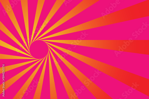 Sunburst Background. Radial sun burse background design for poster banner flyer. Abstract, comic background.
