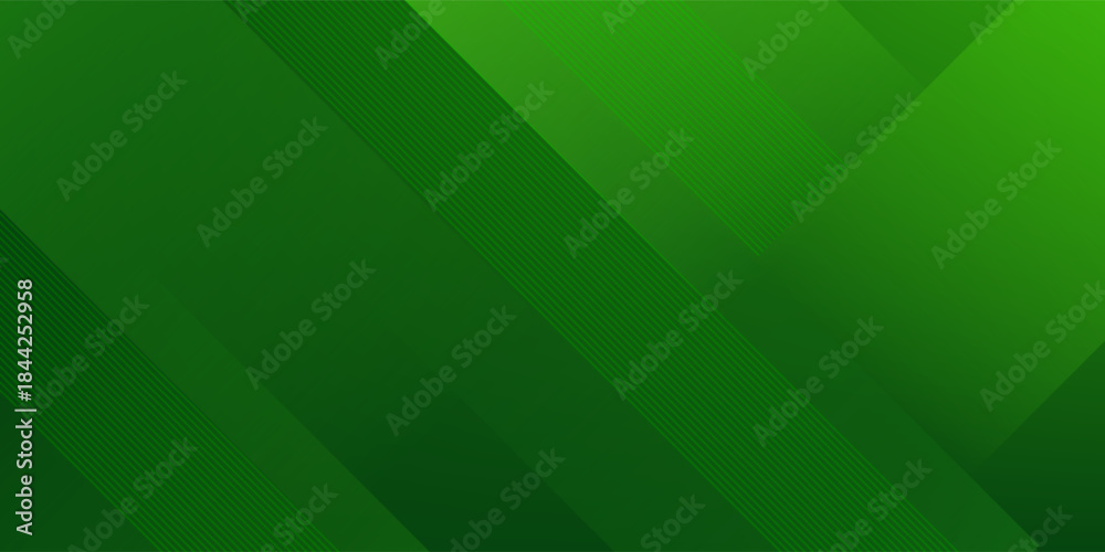 Obraz premium Abstract green sporty background template vector with shiny lines and lights. Green background with strong pattern design.Eps10 vector