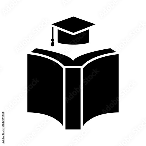 Study icon vector. University Illustration sign. School symbol. Education logo.