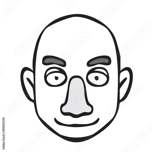 モノクロアイコン_人物・外国人・国際・男女