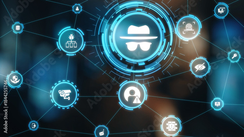 Wallpaper Mural Cyber security icons show cyber attack defense, malware protection, and data security. Cybersecurity prevents hacking, ensures safety, and strengthens cyber attack resilience. Gist Torontodigital.ca