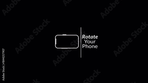 Rotate Your Phone or mobile rotation animation, Turn you Smartphone and rotate device screen animation on transparent background with alpha channel in 4k. 