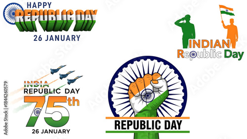 Celebrating 75 years of indian republic day on 26 january