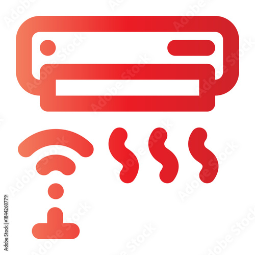 air conditioner gradient icon