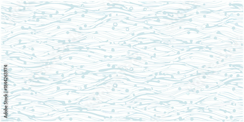 Abstract light blue wave pattern creating a seamless ocean or water texture