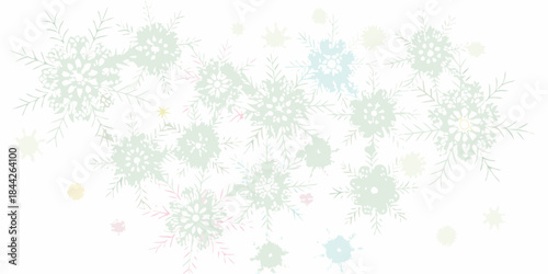 Delicate floral arrangement of pastel colored branches and blossoms in a heart shape