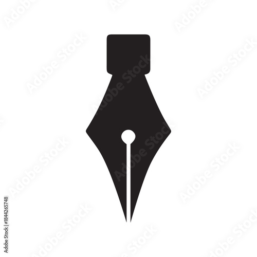 Pen nib icon for mobile app, editable designs