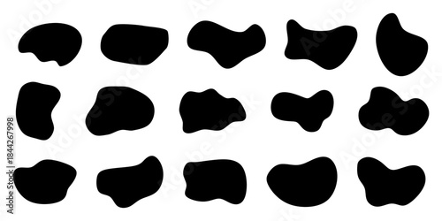 Modern Abstract Organic Blob Shapes Vector Collection for Design