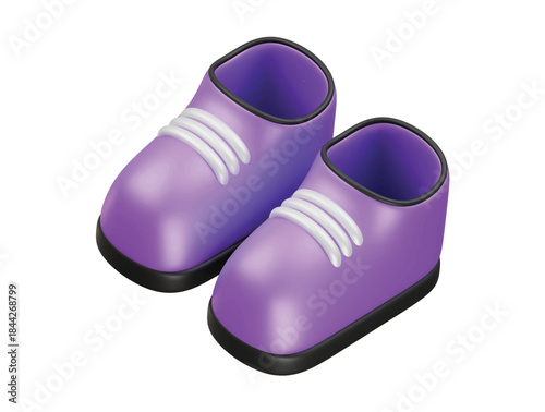 climbing shoes icon 3d illustration render