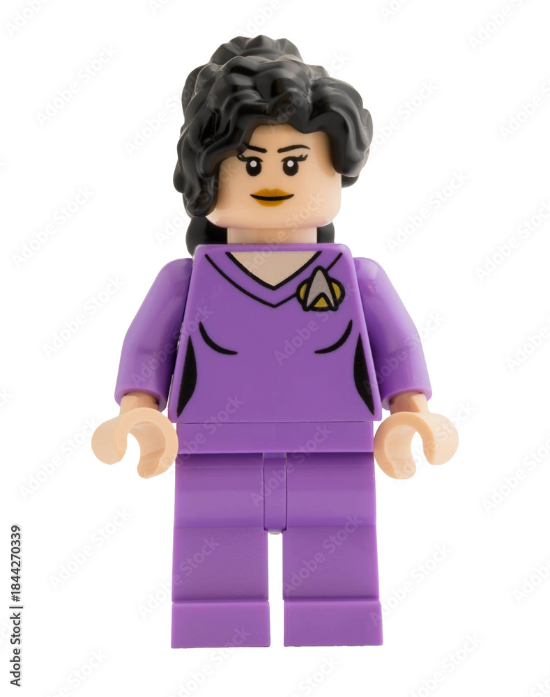 Obraz premium Dortmund - Deutschland 13. Dezember 2025 - Lego Figur Deanna Troi der Enterprise