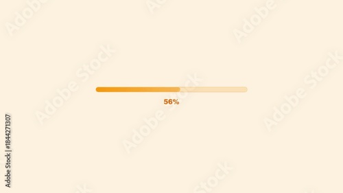 Universal Animated Progress Bar and Loading Indicator Element for Tech, Web, and Digital Concepts.