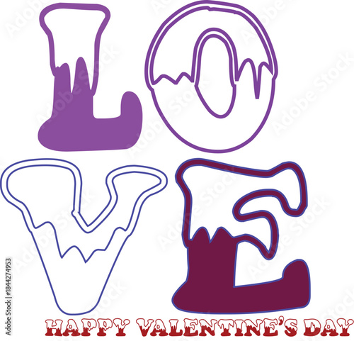 Dental X Ray and Dental Care Concept with Cute Vector Icons and Heart Design