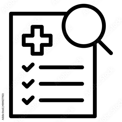 Healthy, society, protection, service, emergency, doctor, treatment, medical, report, diagnosis, health, prevention, icon vector illustration