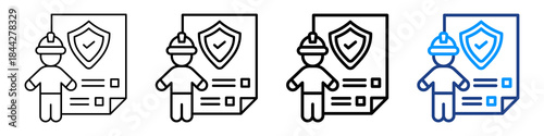 Compliance Icon Different Style Outline Collection Set.