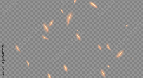 fire dust particles over transparent background overlay, Flying Fire Particles transparent background