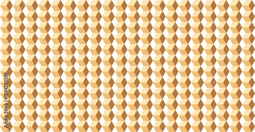Golden Honeycomb Pattern on White Background