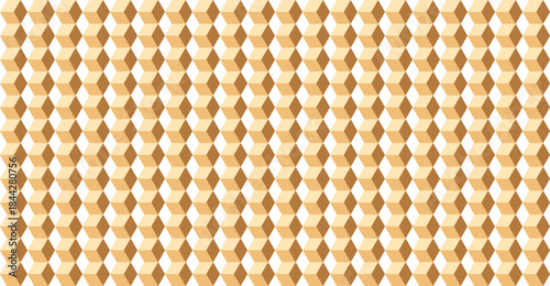 Golden Honeycomb Pattern on White Background