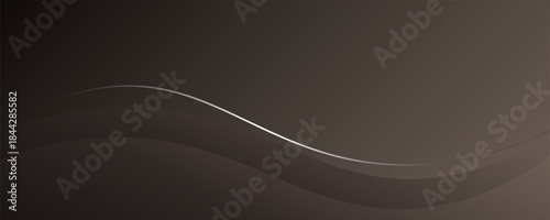 Dark flowing wave design with smooth bronze gradients and elegant motion. This abstract luxury vector is ideal for high-end branding, stylish backdrops. poster, website