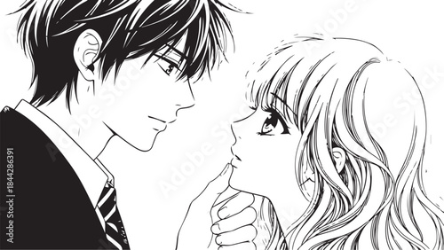 Valentine's Day Special Romantic Vector Art for Boyfriends and Girlfriends