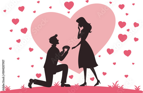 Romantic proposal on propose day