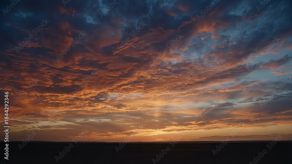 Fototapeta premium sunset in the sky