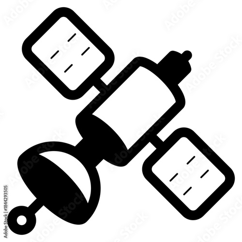 telecommunication artificial satellite icon
