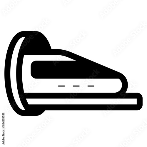 hyperloop transportation bullet train icon