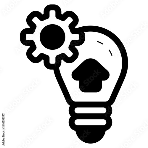 innovation of technology growth icon
