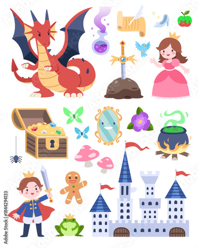 Fairytale element vector illustration