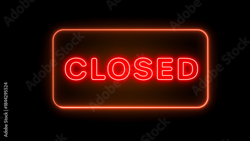 Vibrant Red Neon Sign Displaying 