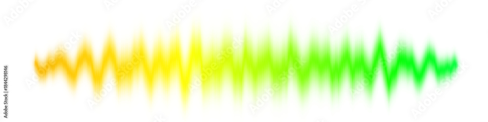 Obraz premium Abstract sound wave gradient music visualization isolated on white background