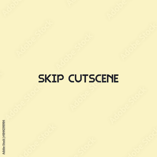 Video Game Interface: Skip Cutscene Prompt for Gaming