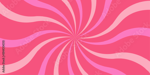 Soft sun brust rays  pink spiral background with smooth radial motion effect.