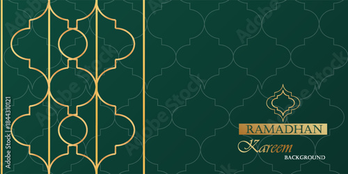 Islamic Arabic Style Luxury Ornament Background with Space for Text. suit for bussines, banners