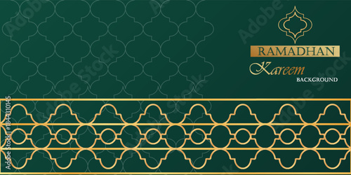 Islamic Arabic Style Luxury Ornament Background with Space for Text. simple design