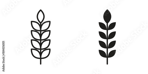 Wheat icon designs collection for mobile, ui, web.