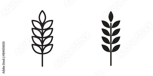 Wheat icon designs collection for mobile, ui, web.