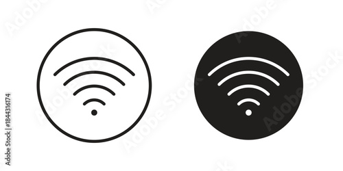 Wifi icon designs collection for mobile, ui, web.