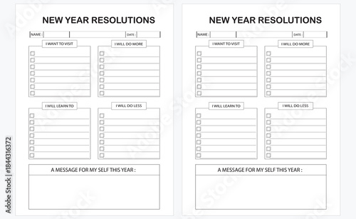 new year resolutions book for amazon design