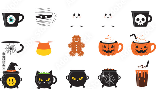 Set of Pink and Red Decorative Bows in Hand Drawn Style. Vector Illustration of Ribbon Knots for Gift Wrapping and Decoration.