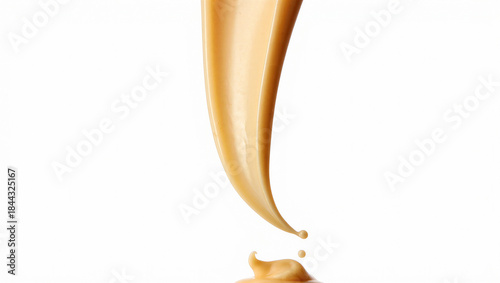 Bilde på lerret Close up of liquid foundation or tinted moisturizer dropping