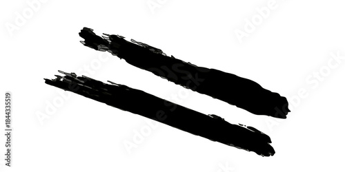 Black and white vector illustration of an isolated feather silhouette matching a vanilla bean pod object