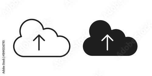 Cloud upload icons Symbol, logo illustration. icon concept for web design