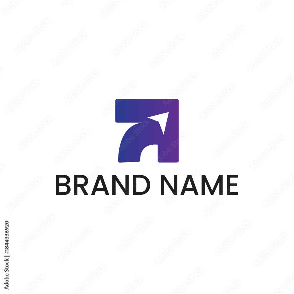 Fototapeta premium Startup Tech Business Brand Logo Design