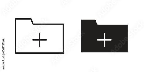 Create folder icons Symbol, logo illustration. icon concept for web design