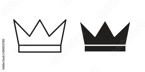 Crown icons Symbol, logo illustration. icon concept for web design