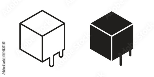 Cube icons Symbol, logo illustration. icon concept for web design